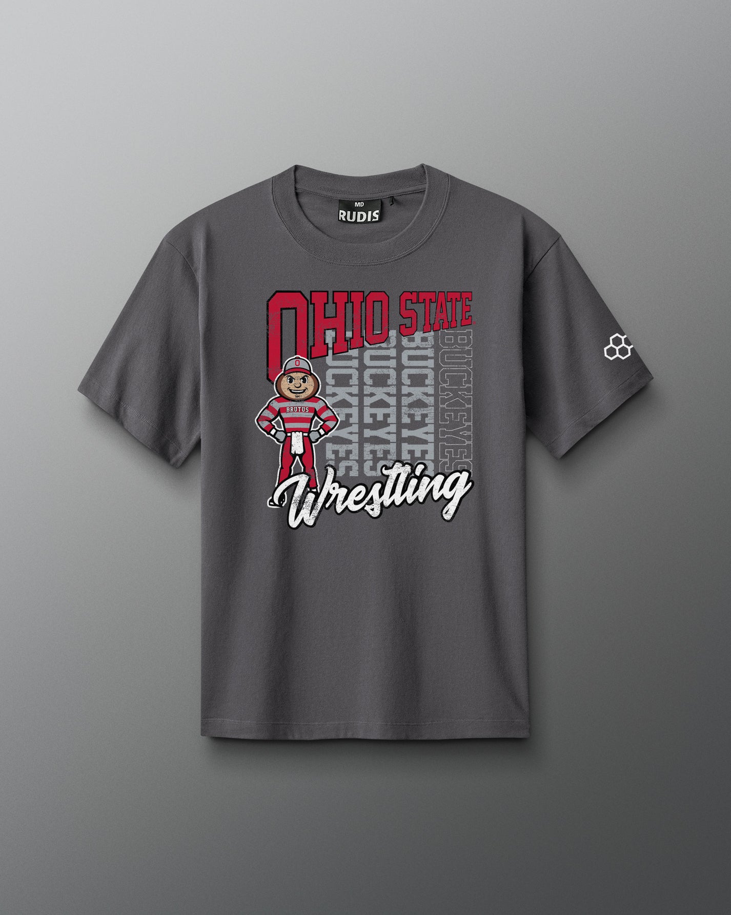 Ohio State Brutus Throwback Heavyweight T-Shirt | RUDIS