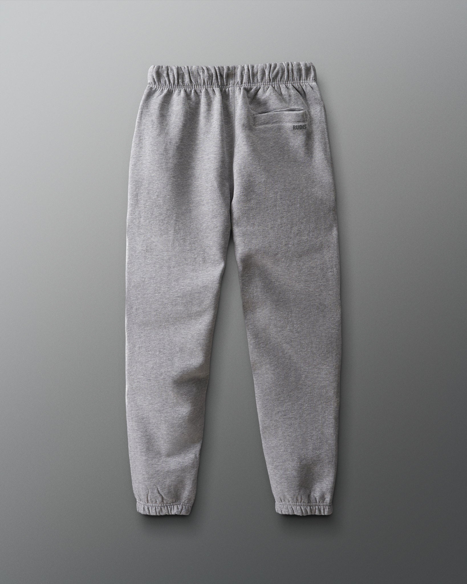 Gray sweatpants on a gray background