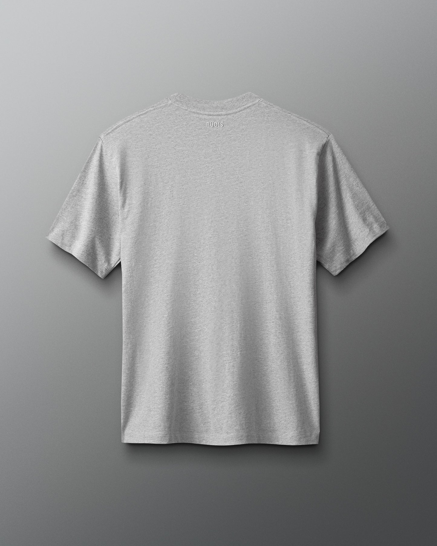 Gray t-shirt on a gray background
