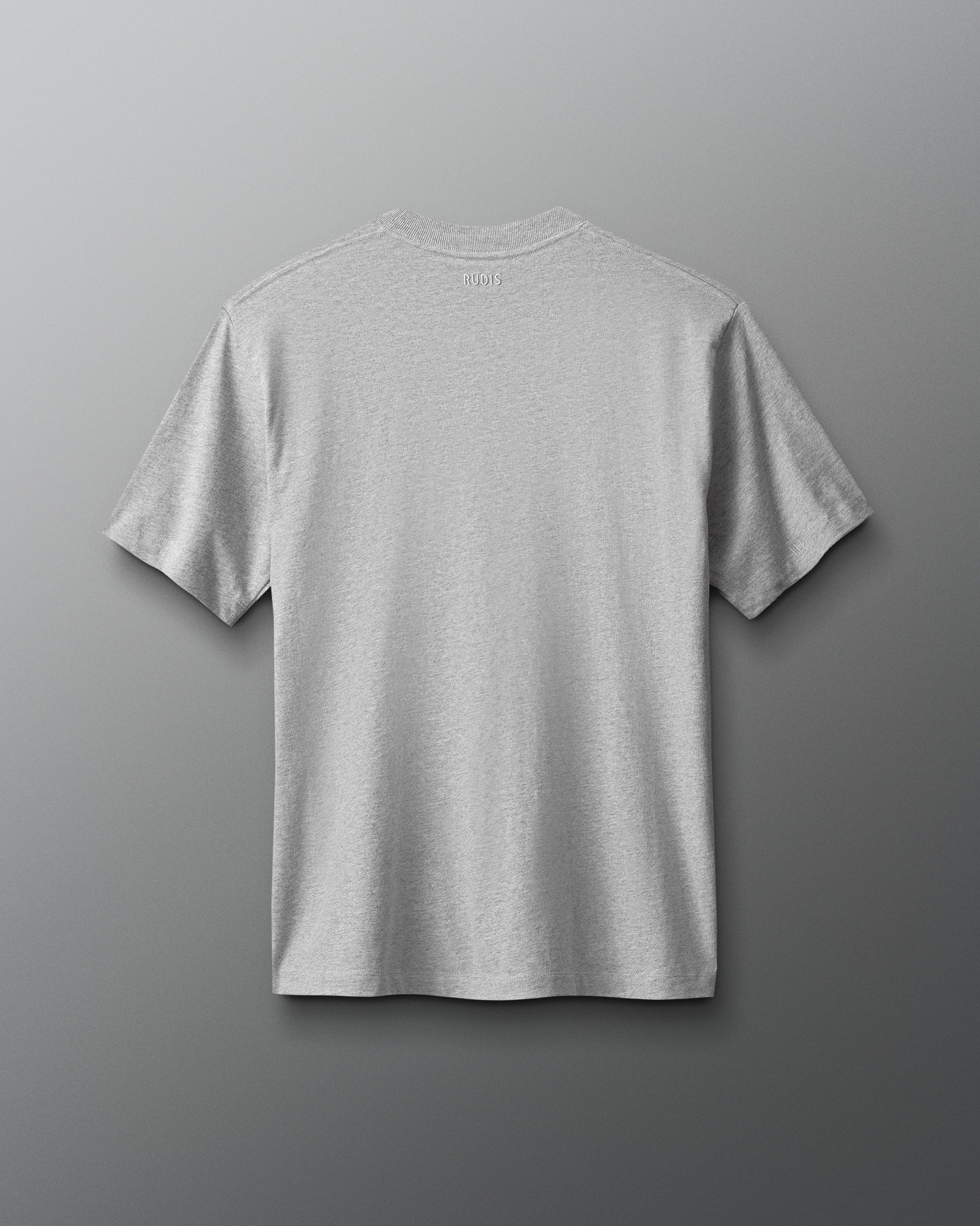 Gray t-shirt on a gray background