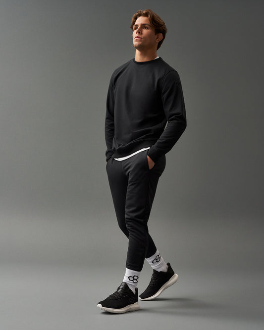 T-shirt à col ras du cou RUDIS Elite Terry - Noir