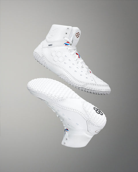 RUDIS SF-Tbilisi Adult Wrestling Shoes - White | Elevate Your Game