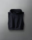 Sweat à capuche court sans manches pour femme avec logo en relief