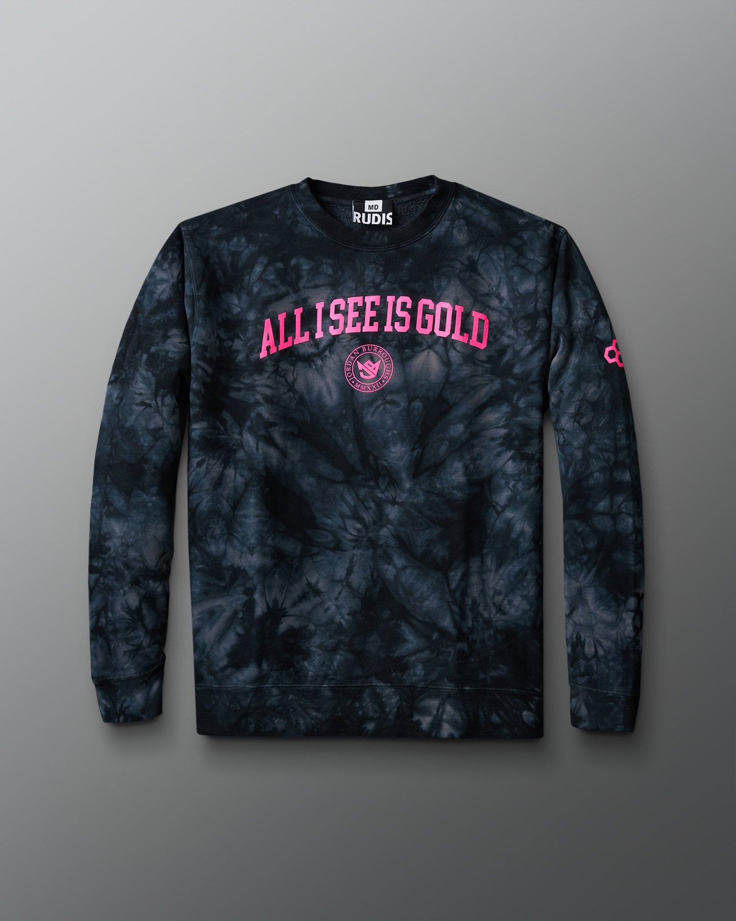 Pull ras du cou Tie Dye Academy de JB All I See Is Gold
