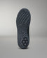 Close-up of a black Jordan Burroughs wrestling shoes bottom sole with tread pattern on a gray background