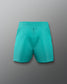 Turquoise shorts on a gray background