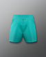 Turquoise shorts on a gray background