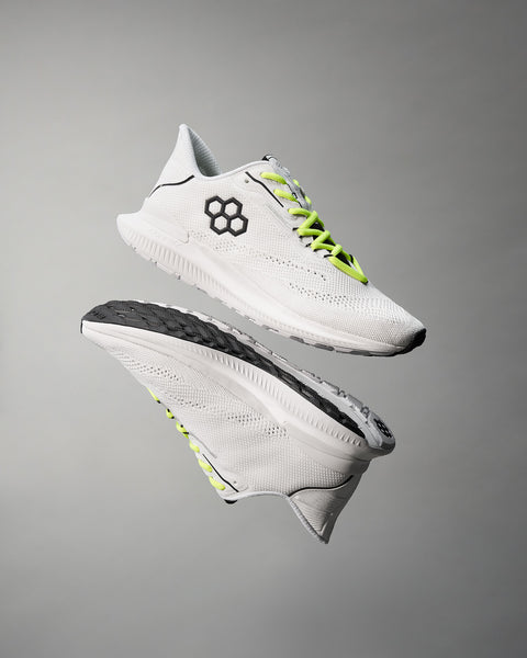 RUDIS Journey Knit Adult Training Shoes - White/Neon | RUDIS