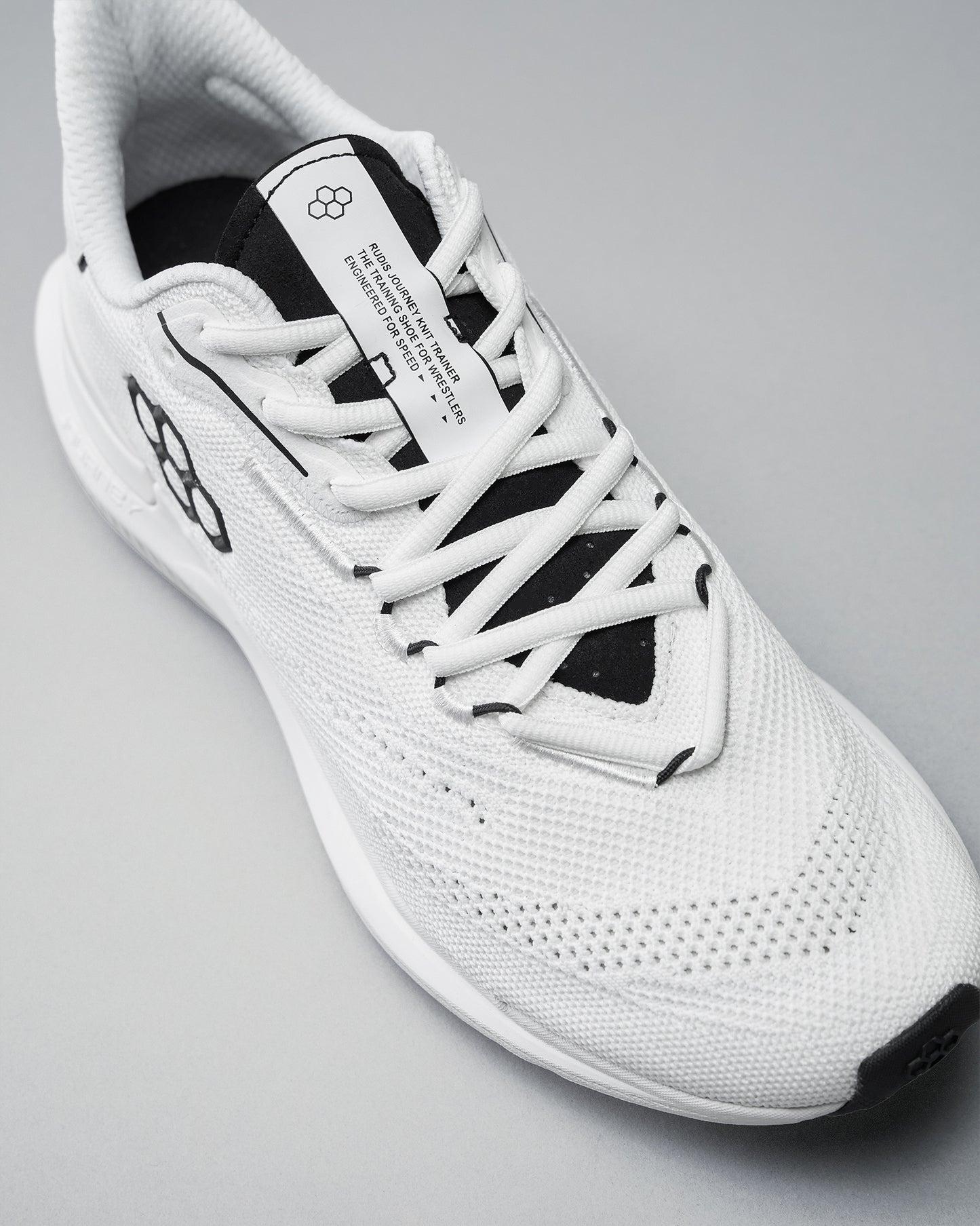 RUDIS Journey Knit Adult Training Shoes - White/Neon