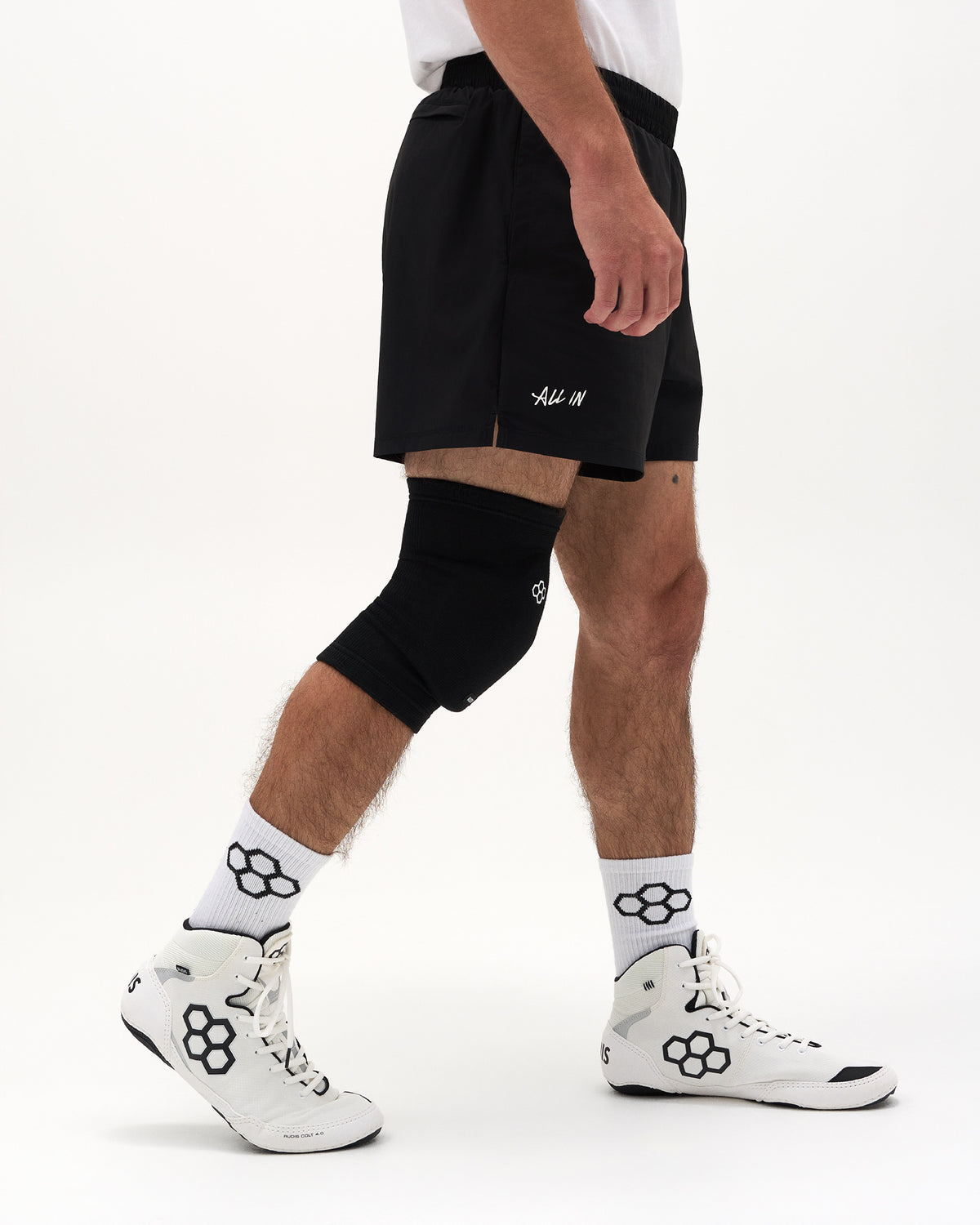 RUDIS Omni-Impact Black Wrestling Knee Pad