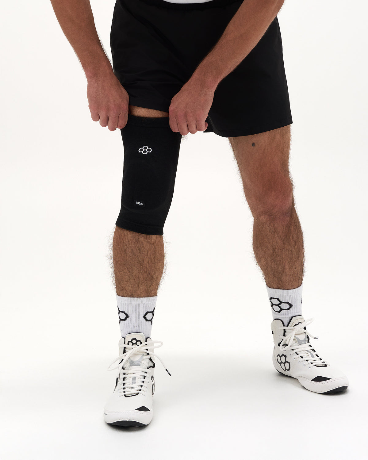 RUDIS Omni-Impact Black Wrestling Knee Pad