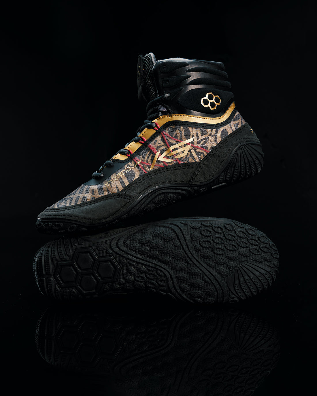 KS Infinity Edge Adult Wrestling Shoes Black RUDIS