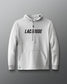 Front view of the RUDIS Lacrosse Elite Terry Hoodie in Lunar featuring premium French terry fabric, bold Lacrosse chest graphic, adjustable drawstring hood, raglan sleeves, and kangaroo pocket.
