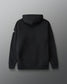 Black hoodie on a gray background