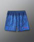 Back view of RUDIS Lacrosse Flag 7" Attack Shorts in navy with tonal graphic print and “Land of the Free, Home of the Brave” detail.
