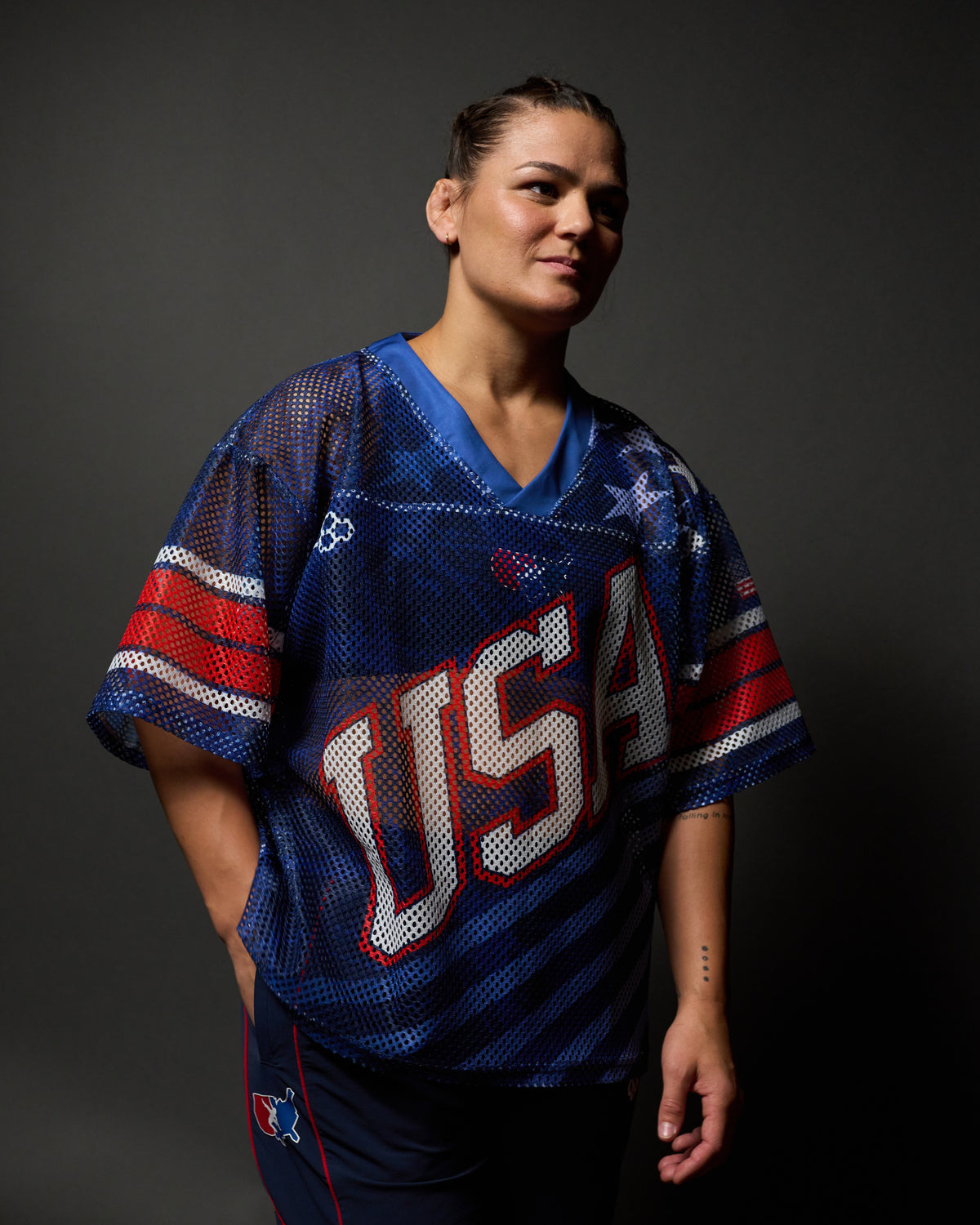 Maillot Lacrosse Stars and Stripes Throwback Porthole
