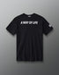 RUDIS U.S. Army Defend Elite Super Soft T-Shirt in Black, back view featuring bold white A WAY OF LIFE lettering, RUDIS neck branding, and American flag sleeve graphic.