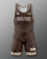 Camouflage wrestling singlet with 'United States Marine Corps' text on a gray background
