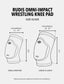 RUDIS Omni-Impact Black Wrestling Knee Pad