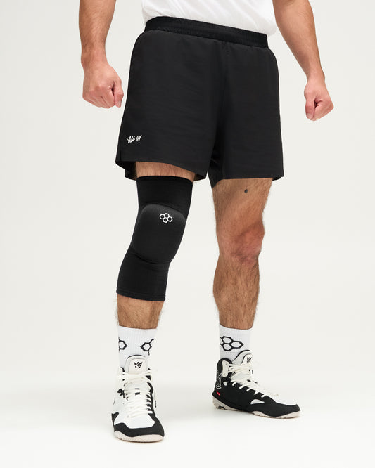 RUDIS Cushion Black Wrestling Knee Pad