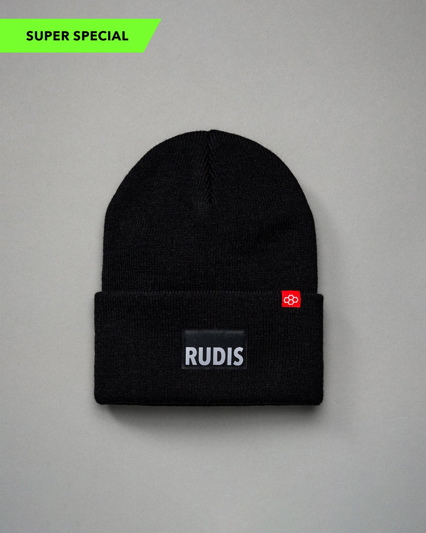 RUDIS Wordmark Foldover Beanie