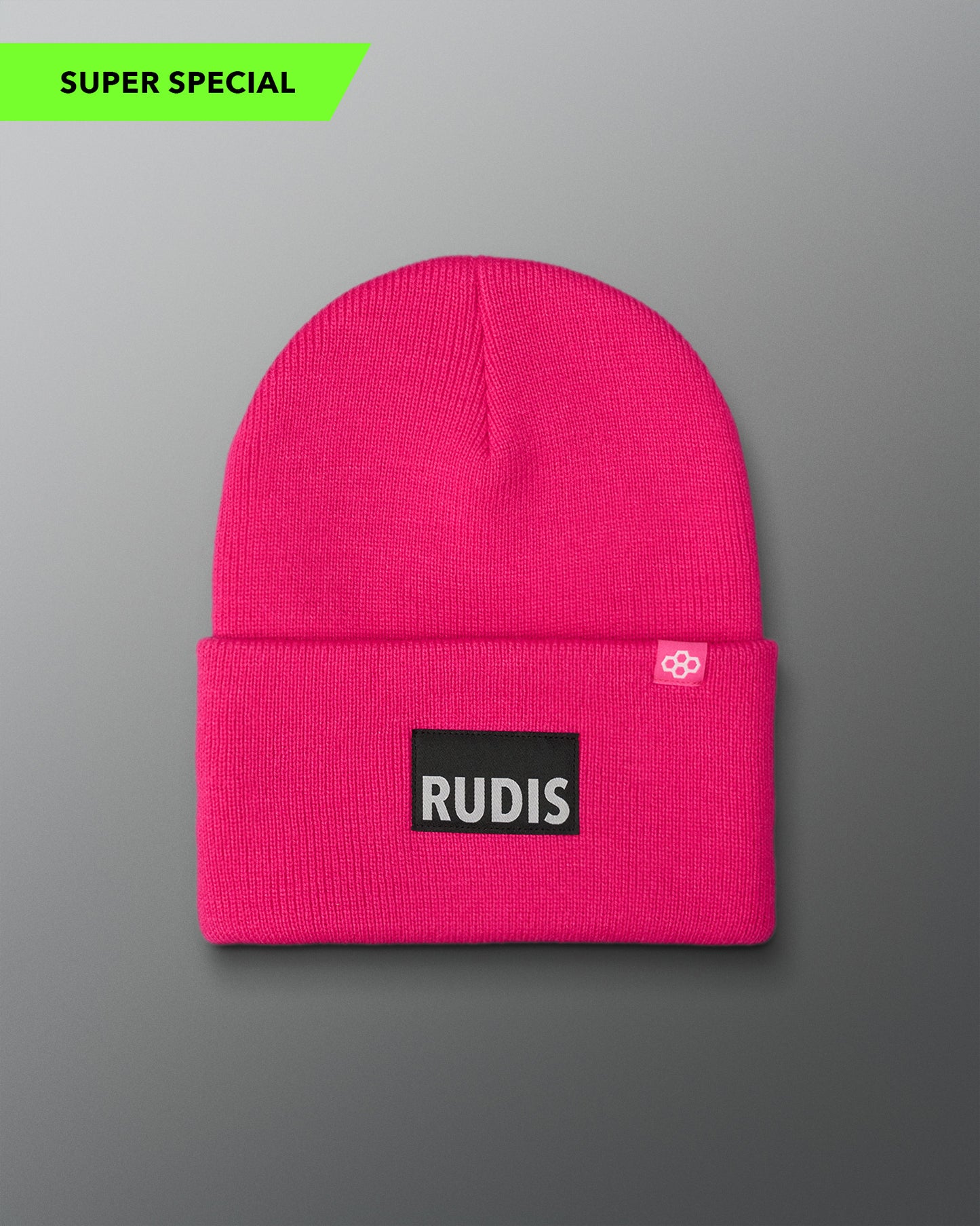 RUDIS Wordmark Foldover Beanie