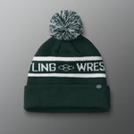 RUDIS Two Tone Pom Beanie - Green/White