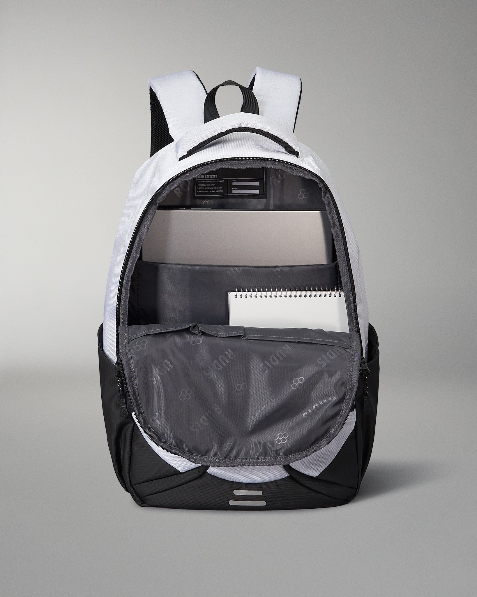 north face backpack school white RUDIS Go-To Backpack - White