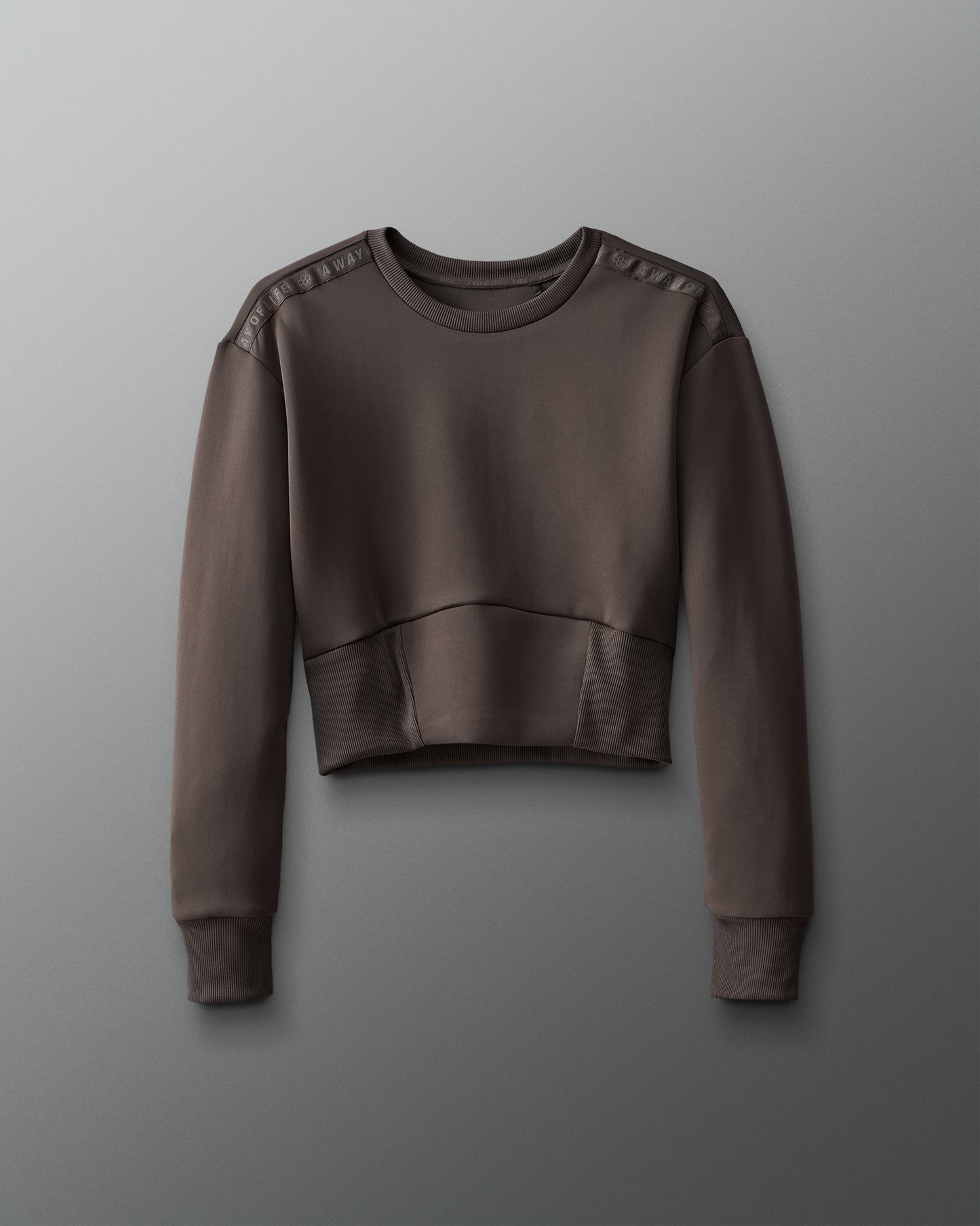 T-shirt ras du cou ajusté pour femme COOL-FEEL - Cacao