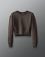T-shirt ras du cou ajusté pour femme COOL-FEEL - Cacao