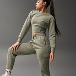 COOL-FEEL Women's Fitted Crew - Olive