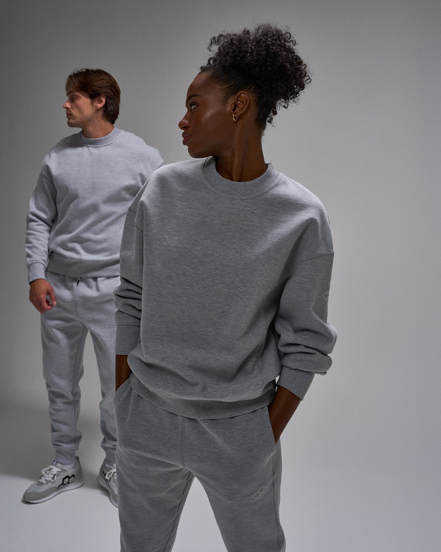 RUDIS Titan Heavyweight Fleece Crewneck - Athletic Gray