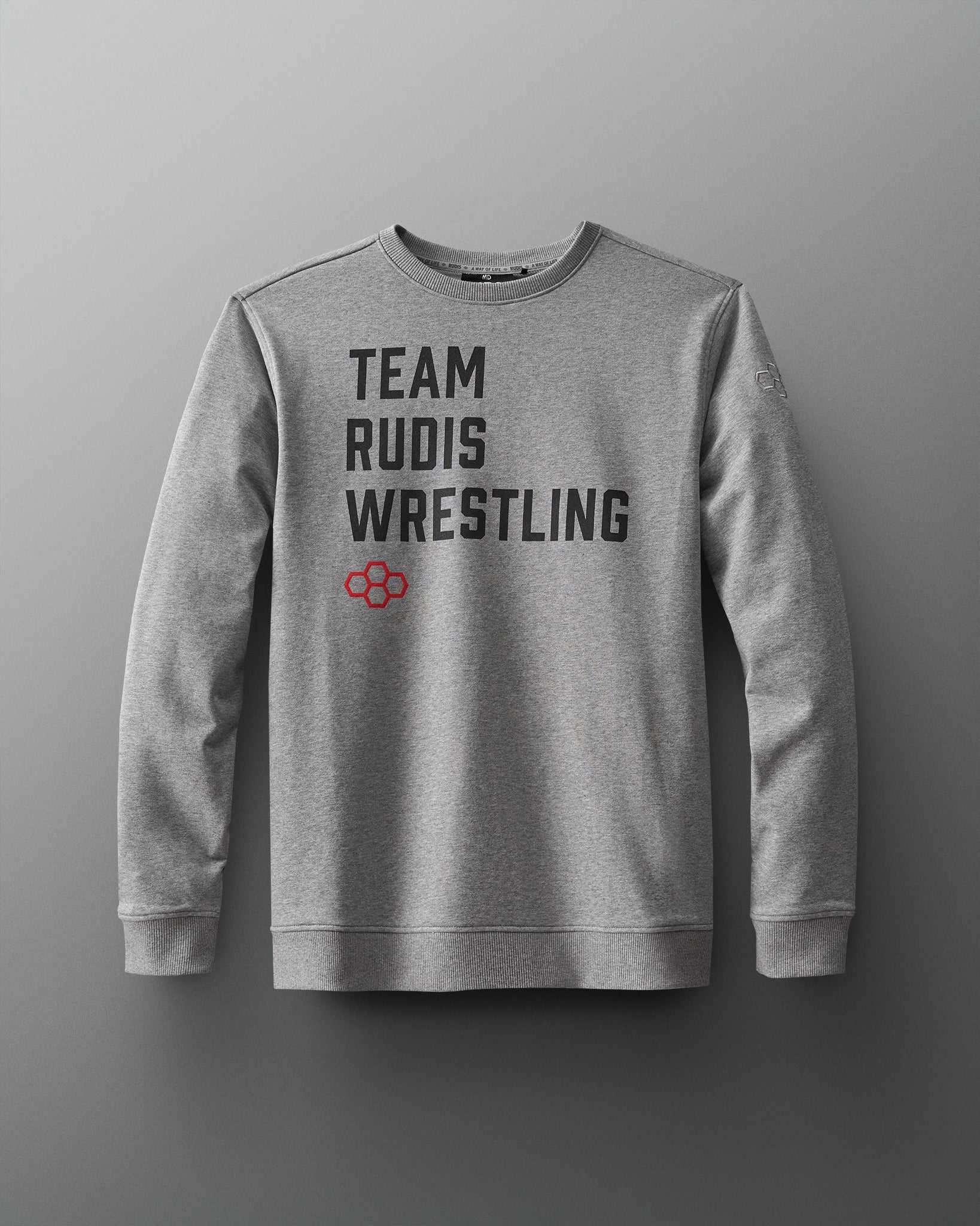 Team RUDIS Wrestling Stacked Crewneck - Command Your Presence | RUDIS