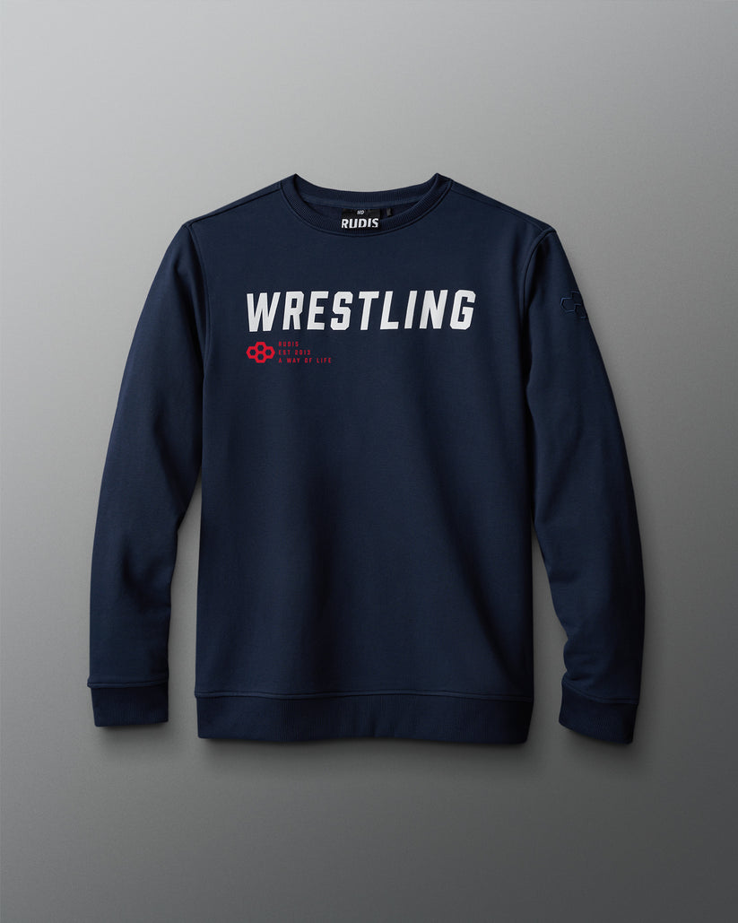 RUDIS Wrestling Slanted Elite Terry Crewneck - Embrace Your Inner ...