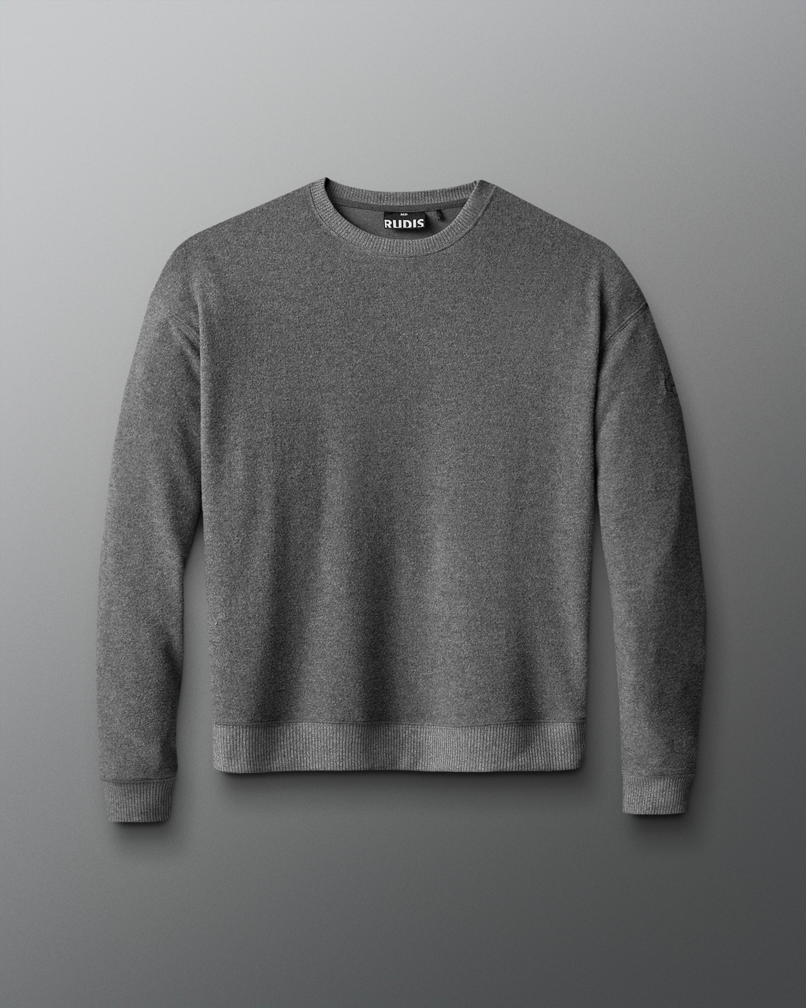 Gray sweatshirt on a gray background