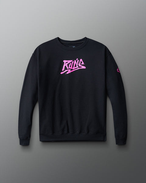 Men's Graffiti Wordmark Crewneck - Dominate Your Game | RUDIS
