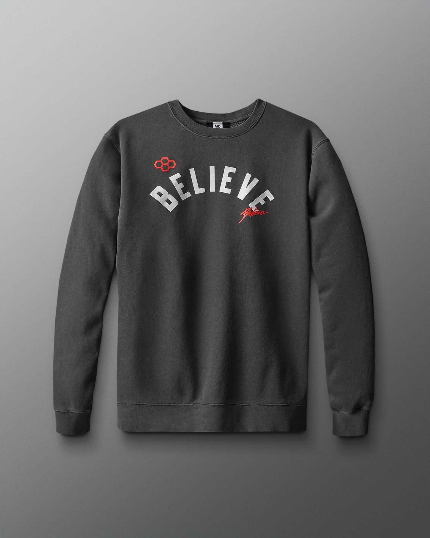 Pull ras du cou Believe Stacked