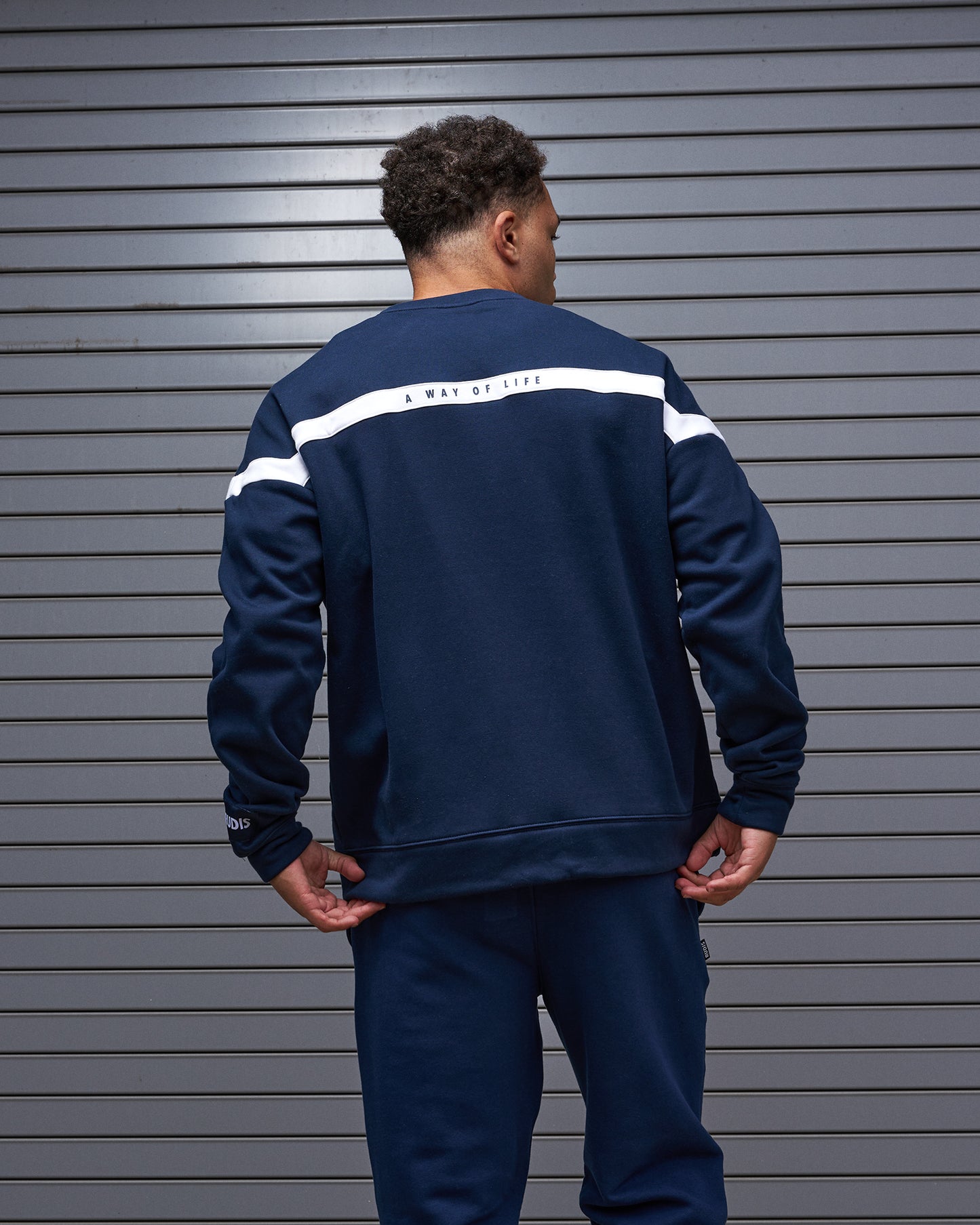 Wrestling Colorblock Crewneck