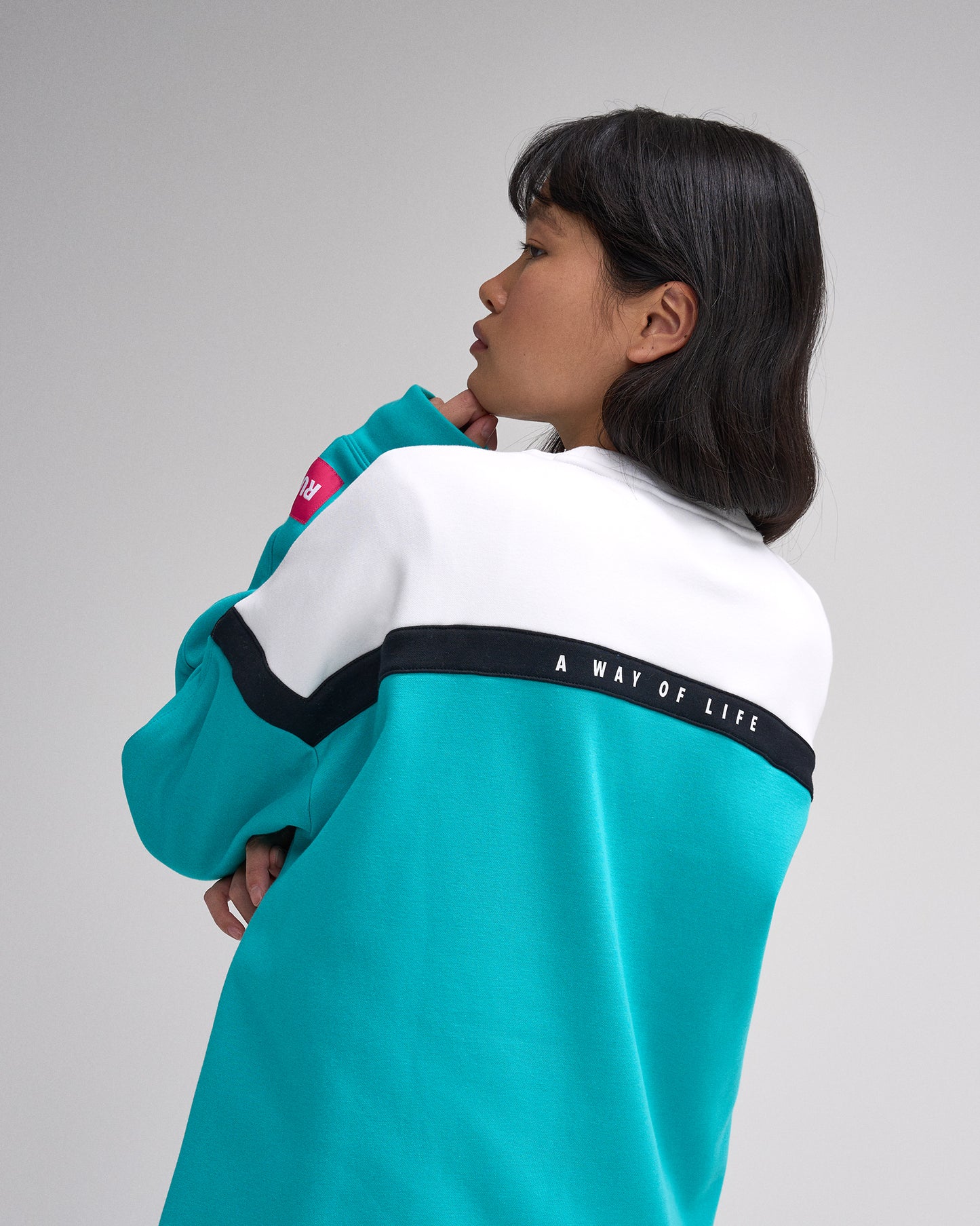 Wrestling Colorblock Crewneck