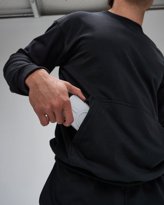 Pull ras du cou en éponge de luxe