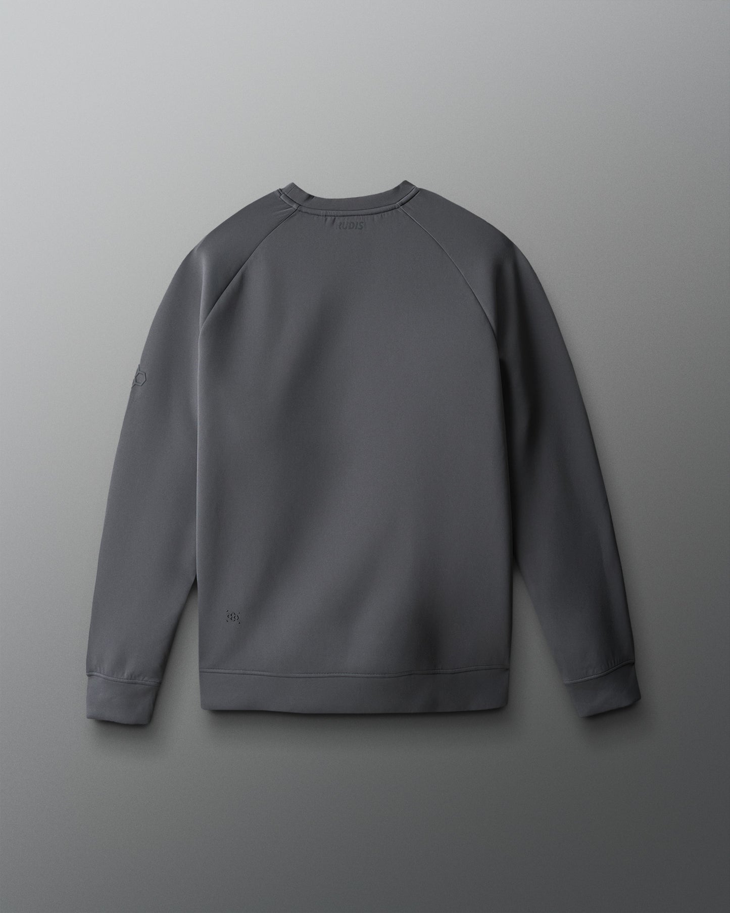 Gray sweatshirt on a light gray background
