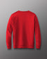 Red sweatshirt on a gray background