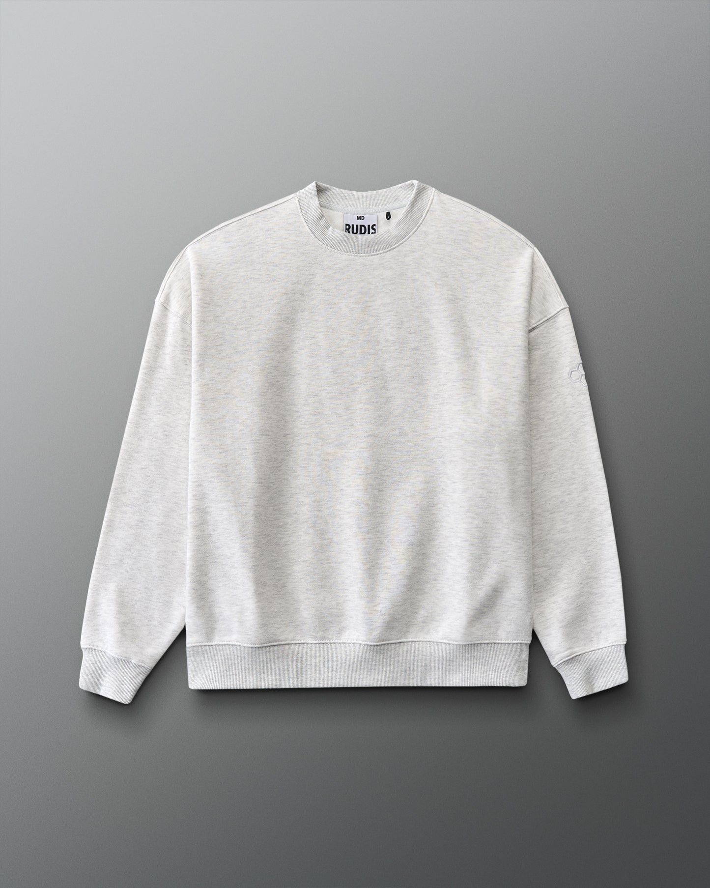 Gray sweatshirt on a gray background