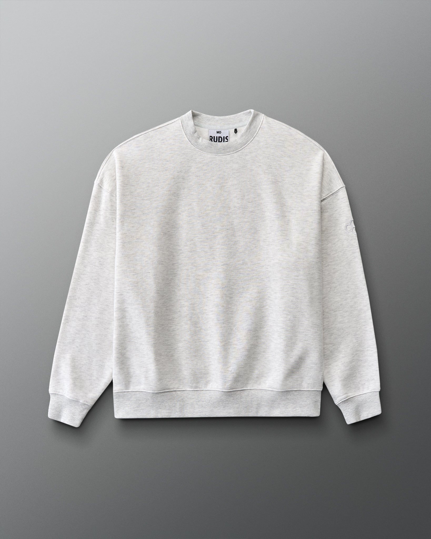 Gray sweatshirt on a gray background