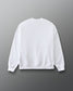 White sweatshirt on a gray background