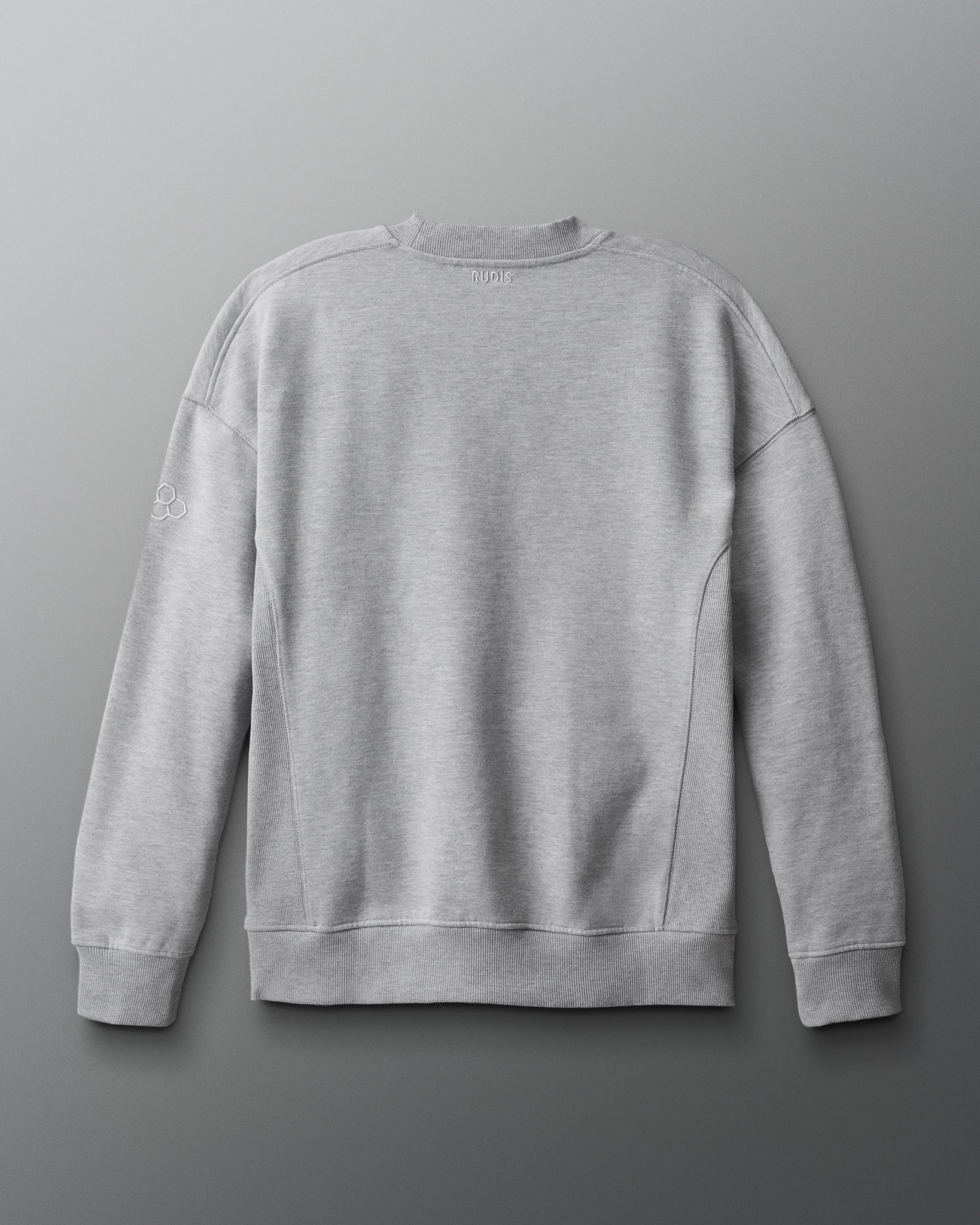 Gray sweatshirt on a gray background