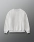 RUDIS Hex Relaxed Comfort Fleece Crewneck in Heather Silver, front view featuring a tonal embroidered Hex logo on the chest, relaxed fit, dropped shoulders, and ribbed cuffs and hem. Copy Alt Text