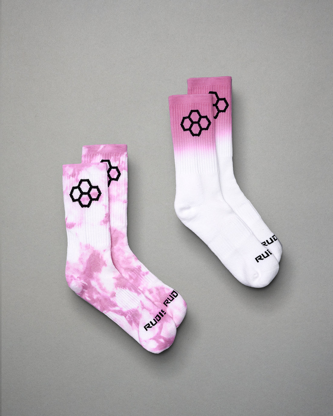 RUDIS Pink Tie Dye Essential Socks RUDIS