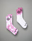 RUDIS Pink Tie Dye Essential Socks