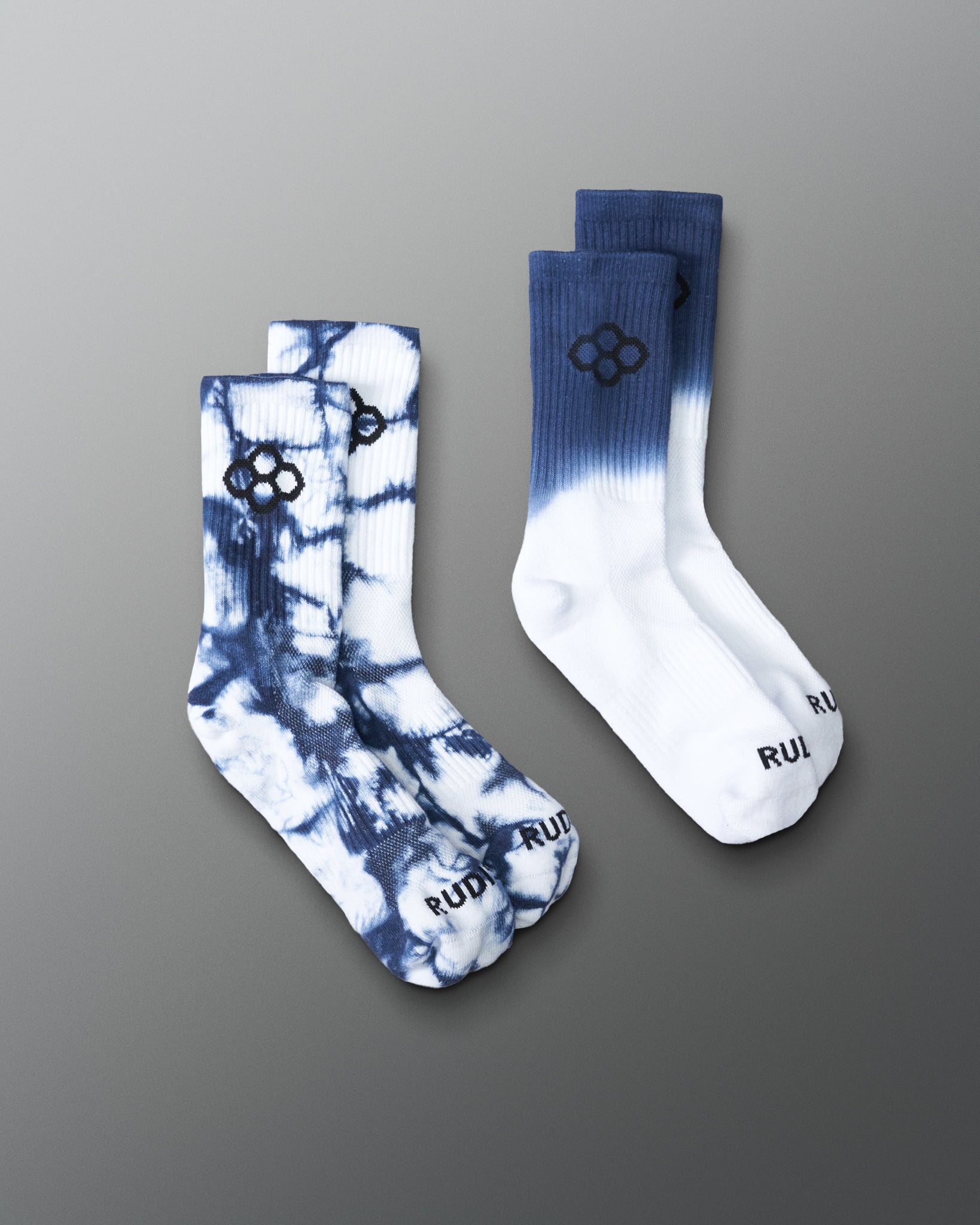 RUDIS Navy Tie Dye Essential Socks RUDIS